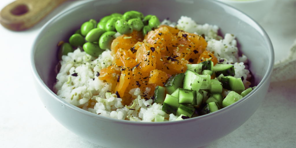 Meatless Friday Asian Salmon Rice Bowls
